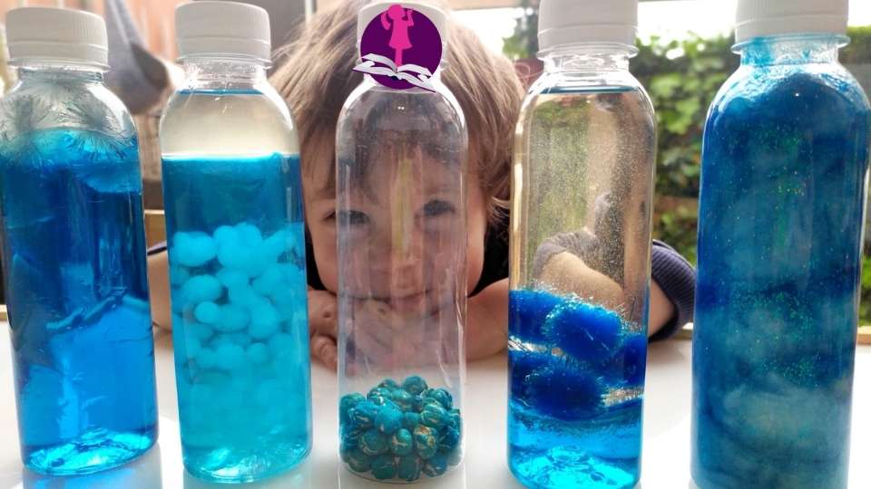 Botellas sensoriales para niños